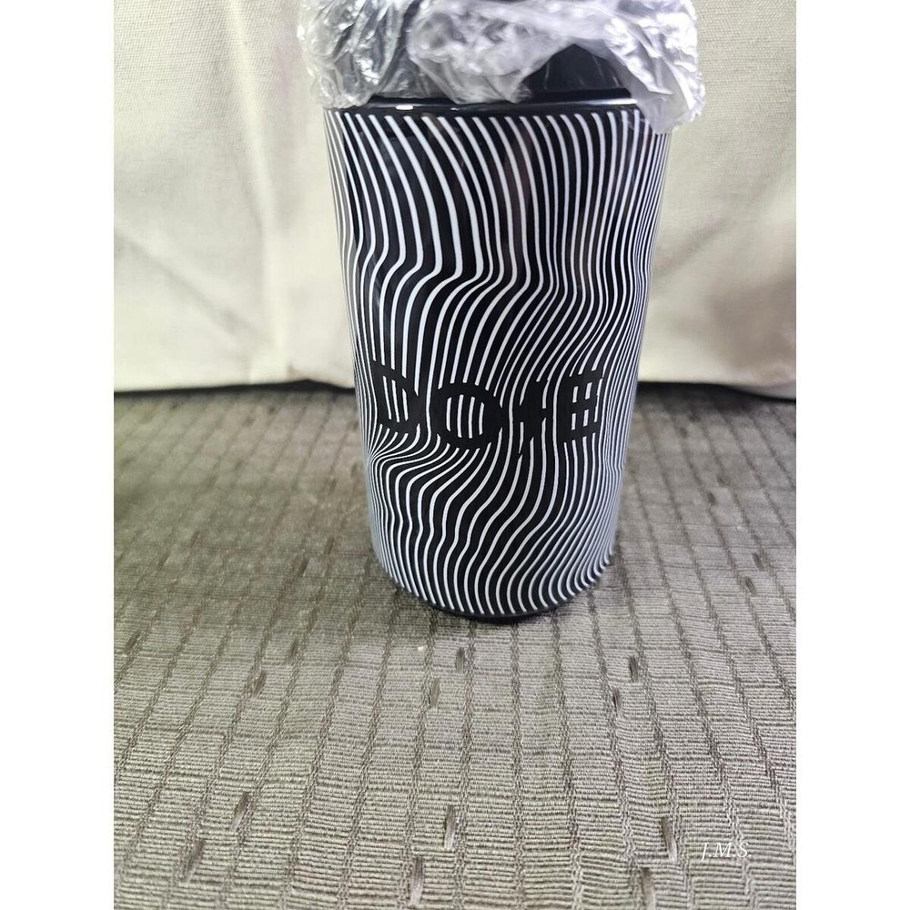 Everyday Dose Vessel Majestic Container for Your Stash Black White Wavy Canister